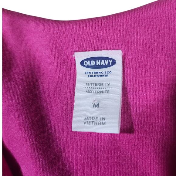 Old Navy Pink Maternity Knee Length Barbie Tank Dress M Stretch Casual Preppy - Picture 6 of 8